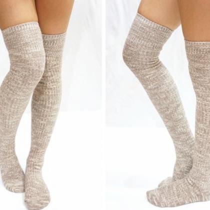 beige boots sock